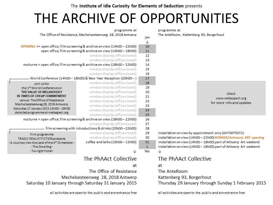 the archive of opportunities - 2